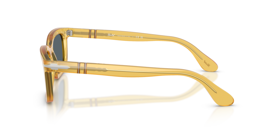 Óculos de sol persol po3396s 204/r5 amarillo rectangular unisex tamanho 53mm - Vista de detalhe