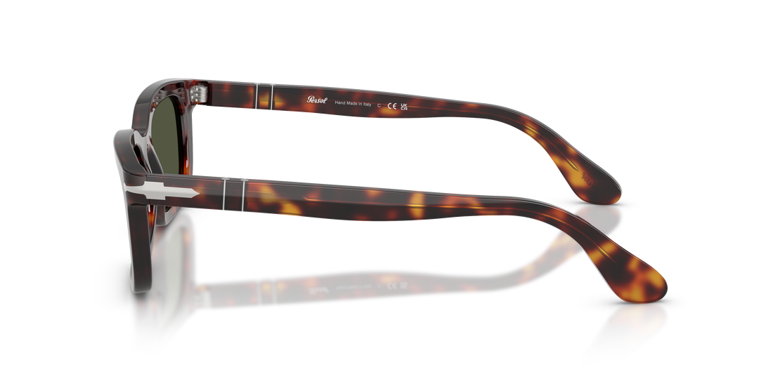 Óculos de sol persol po3396s 24/31 havana rectangular unisex tamanho 53mm - Vista de detalhe