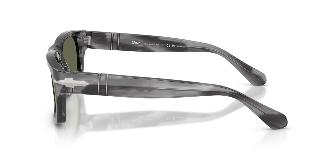 Óculos de sol persol po3398s 119258 gris rectangular unisex tamanho 55mm - Vista de detalhe