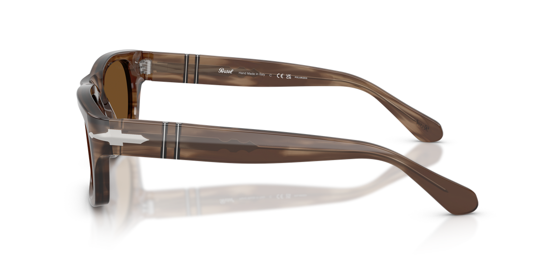 Óculos de sol persol po3398s 120857 havana rectangular unisex tamanho 55mm - Vista de detalhe