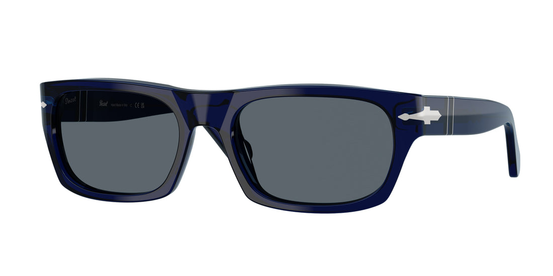 Óculos de sol persol po3398s 181/r5 azul rectangular unisex tamanho 58mm - Vista principal
