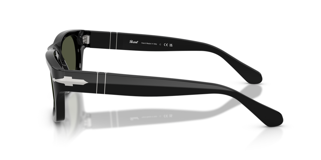 Óculos de sol persol po3398s 95/31 negro rectangular unisex tamanho 55mm - Vista de detalhe