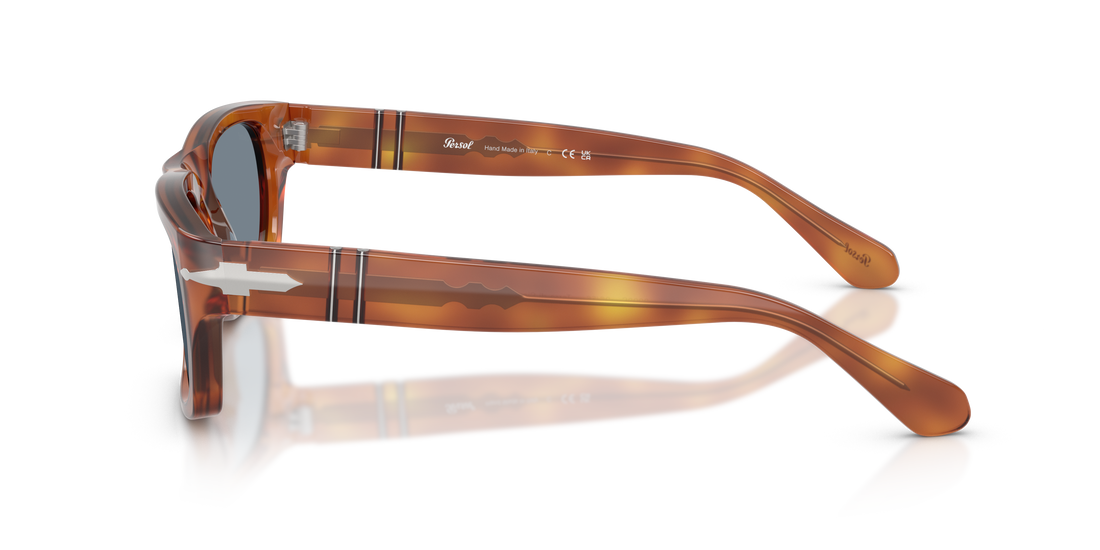 Óculos de sol persol po3398s 96/56 marron rectangular unisex tamanho 58mm - Vista de detalhe