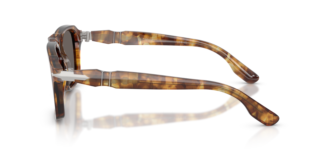 Óculos de sol persol po8002s 1243b1 havana rectangular masculino tamanho 55mm - Vista de detalhe