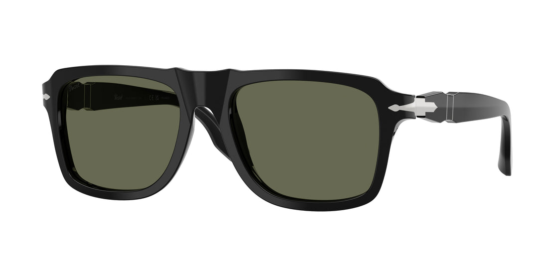 Óculos de sol persol po8002s 95/58 negro rectangular masculino tamanho 55mm - Vista principal