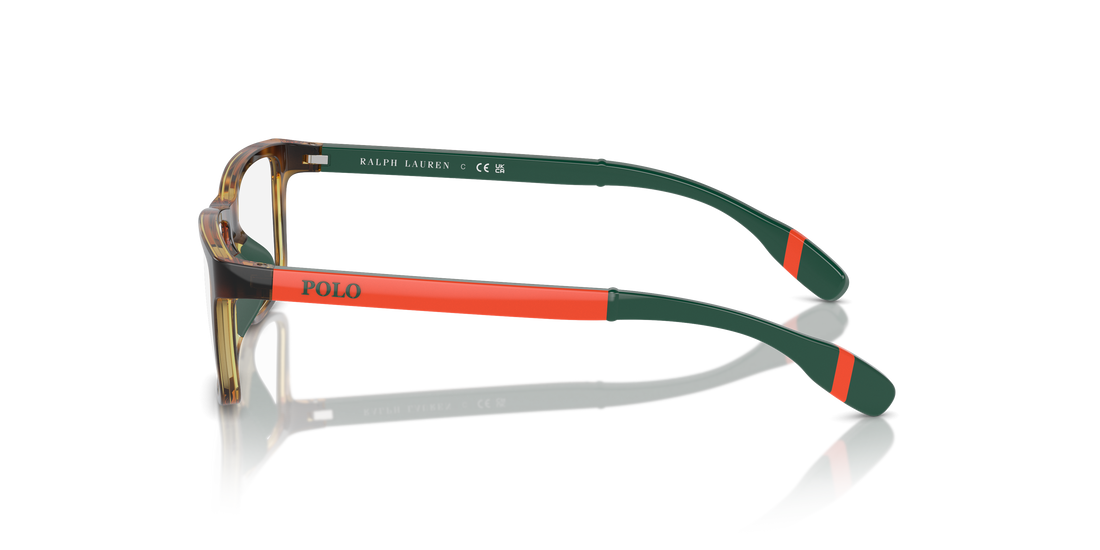 Óculos graduados polo pp8547u 5003 havana rectangular masculino tamanho 49mm - Vista de detalhe