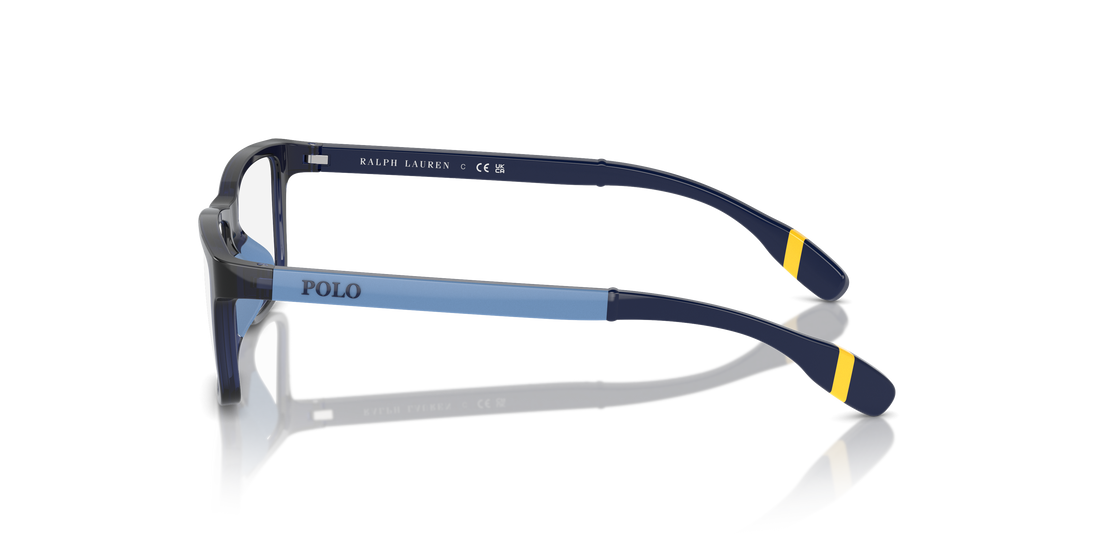 Óculos graduados polo pp8547u 5903 azul rectangular masculino tamanho 49mm - Vista de detalhe