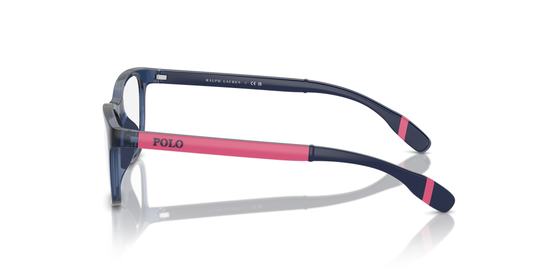 Óculos graduados polo pp8548u 5717 azul cat eye femenino tamanho 47mm - Vista de detalhe