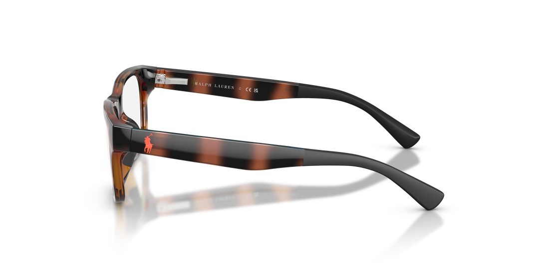 Prescription glasses polo pp8555u 5177 havana rectangular infantil size 49mm - Detailed view