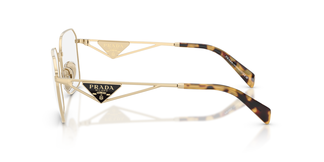 Occhiali da vista prada pr a51v 14n1o1 dorado irregular femenino taglia 53mm - Vista dettagliata