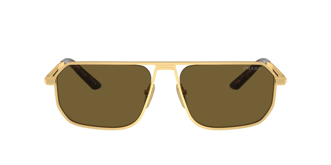 Occhiali da sole prada pr a53s 1bk01t oro pillow masculina taglia 59mm - Vista dettagliata
