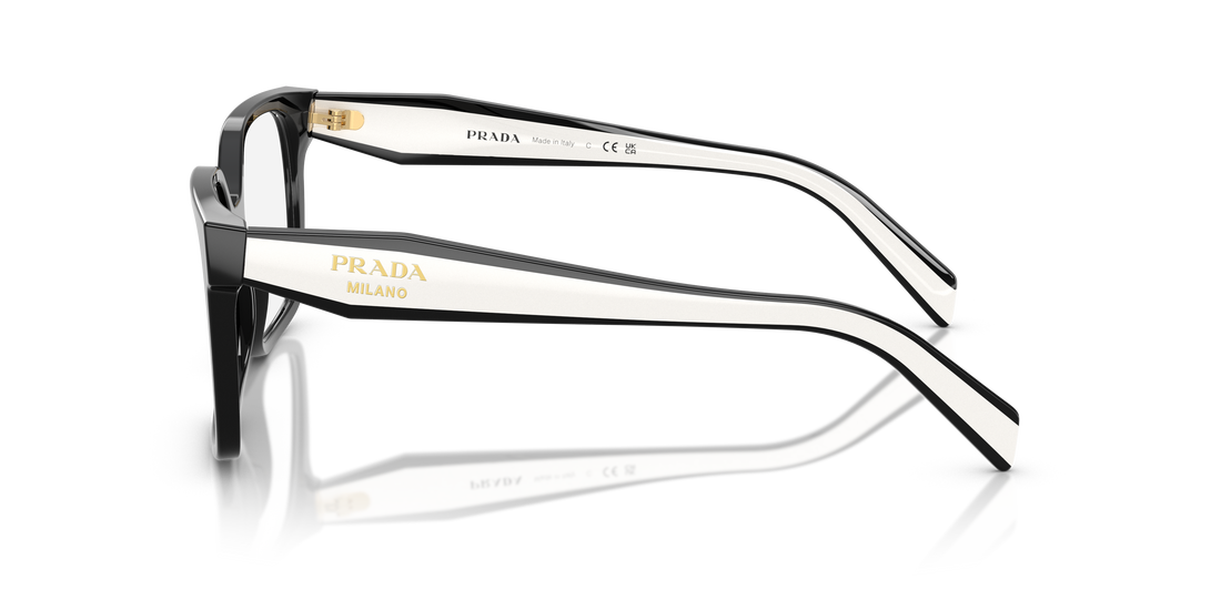 Occhiali da vista prada pr b03v 16k1o1 negro rectangular femenino taglia 54mm - Vista dettagliata