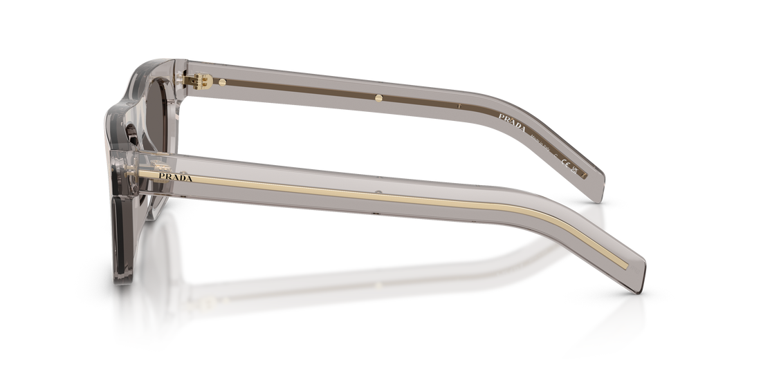 Óculos de sol prada pr b12s 10j70z gris pillow masculino tamanho 55mm - Vista de detalhe