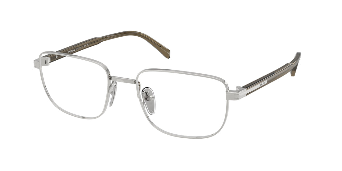 Occhiali da vista prada pr b51v 11u1o1 plateado rectangular masculino taglia 55mm - Vista principale