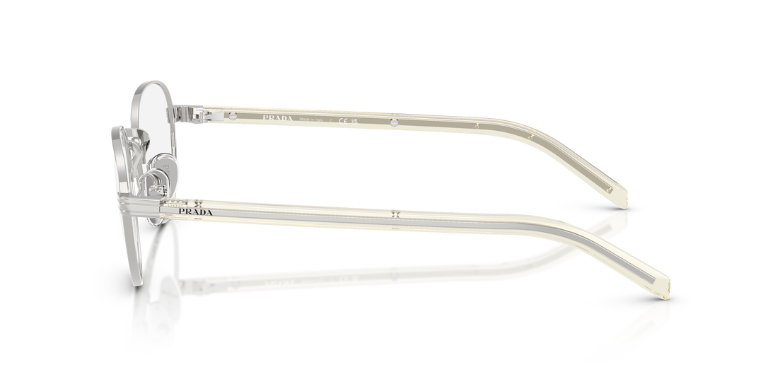 Occhiali da vista prada pr b53v 1bc1o1 plateado round femenino taglia 51mm - Vista dettagliata