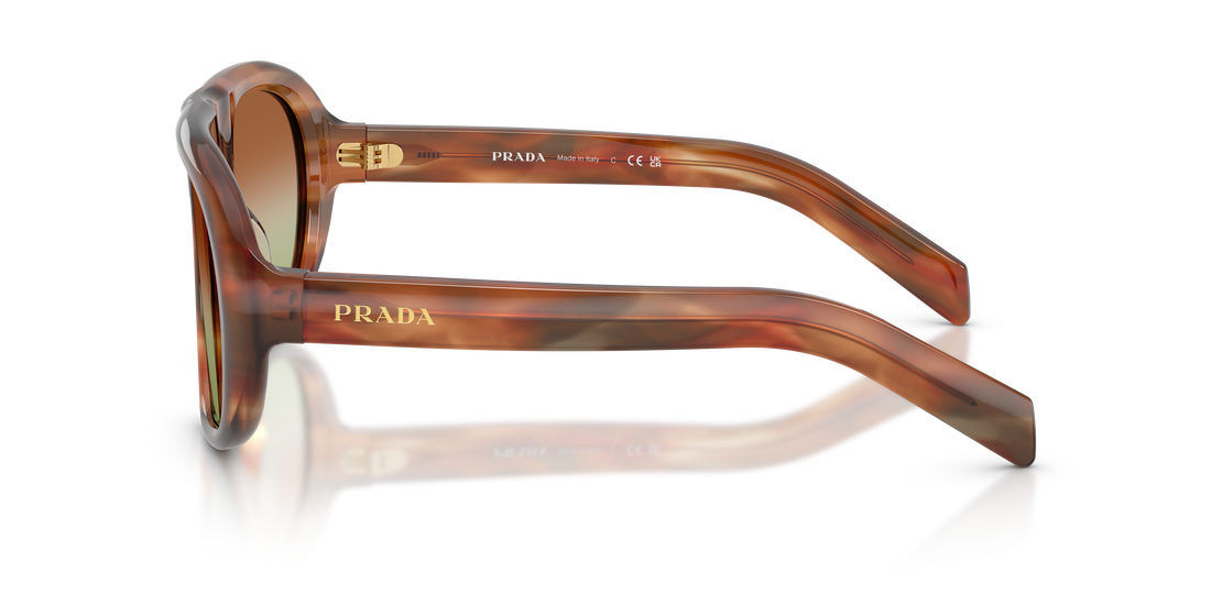Occhiali da sole prada pr c05s 24g70t marron irregular femenino taglia 57mm - Vista dettagliata