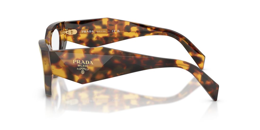 Occhiali da vista prada pr c07v 14l1o1 havana irregular femenino taglia 54mm - Vista dettagliata