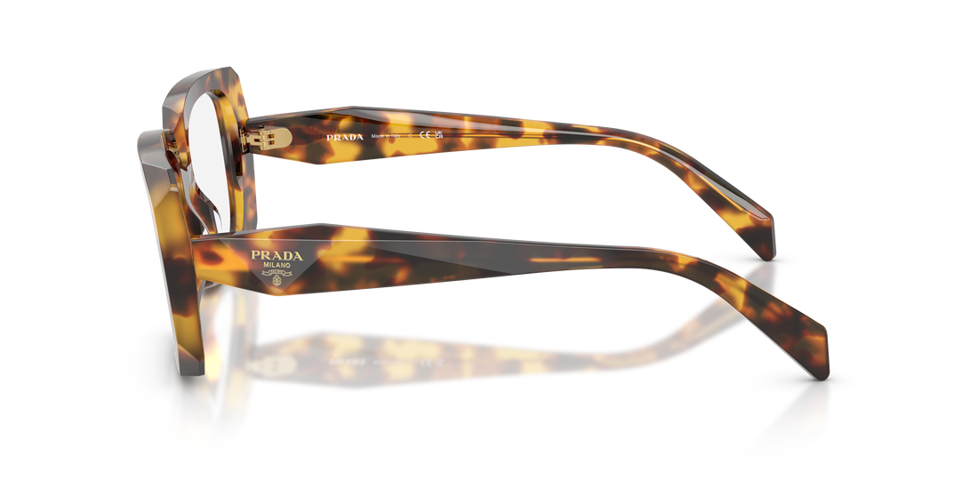 Occhiali da vista prada pr c09v 14l1o1 havana pillow femenino taglia 53mm - Vista dettagliata