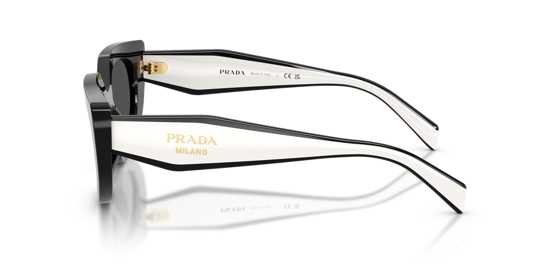 Occhiali da sole prada pr d02s 20g08z negro oval femenino taglia 53mm - Vista dettagliata