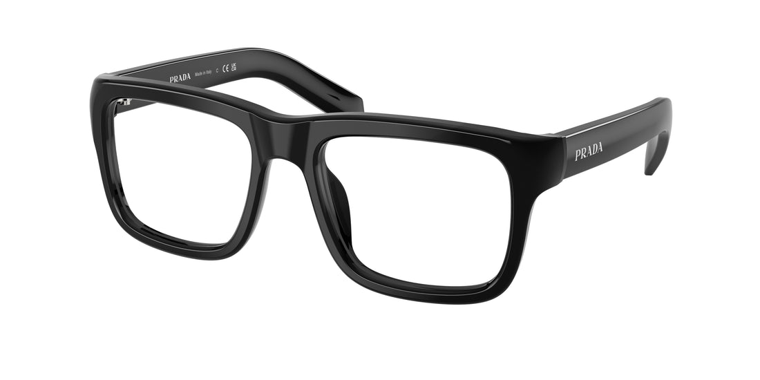 Óculos graduados prada pr d02v 16k1o1 negro rectangular masculino tamanho 52mm - Vista principal