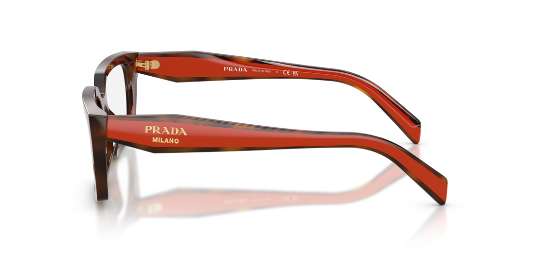 Brillen prada pr d05v 01k1o1 havana rectangular femenino größe 53mm - Detailansicht