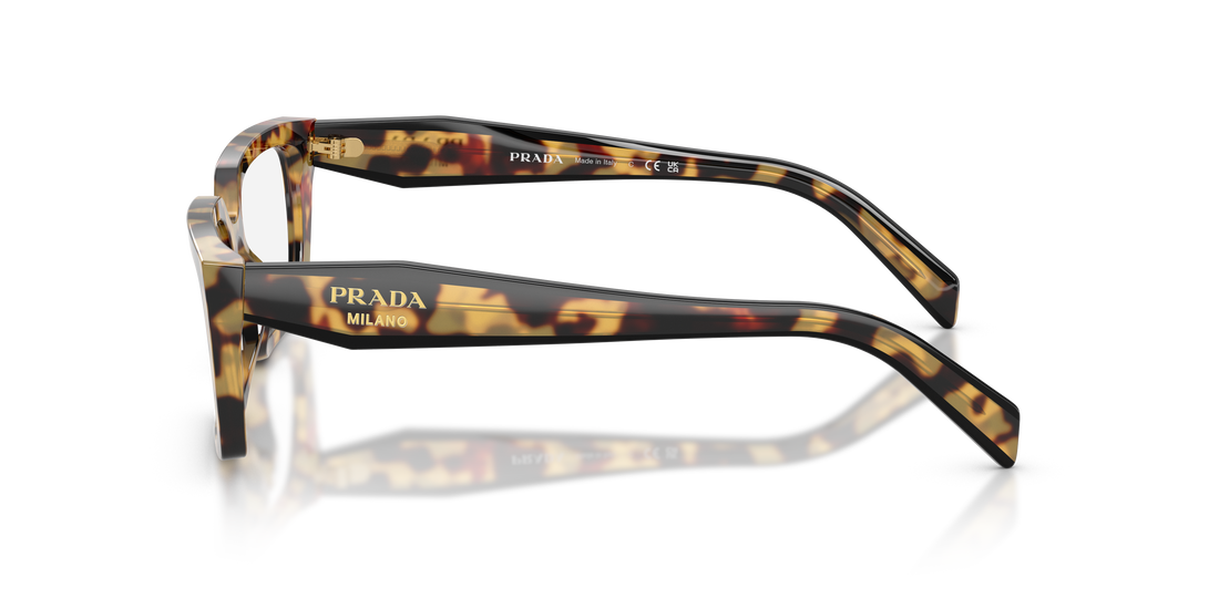 Brillen prada pr d05v 24l1o1 havana rectangular femenino größe 53mm - Detailansicht