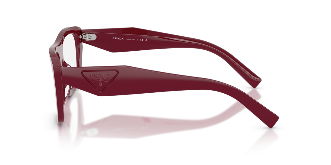 Occhiali da vista prada pr d07vu 23l1o1 marron rectangular femenino taglia 54mm - Vista dettagliata