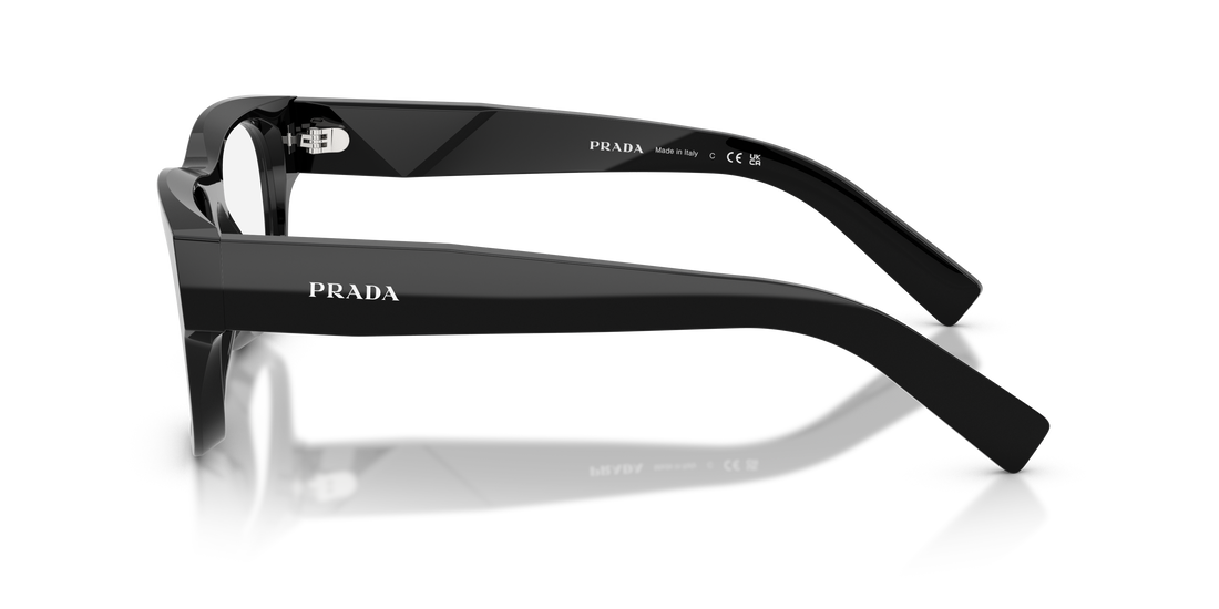 Occhiali da vista prada pr d08vu 16k1o1 negro square masculino taglia 53mm - Vista dettagliata