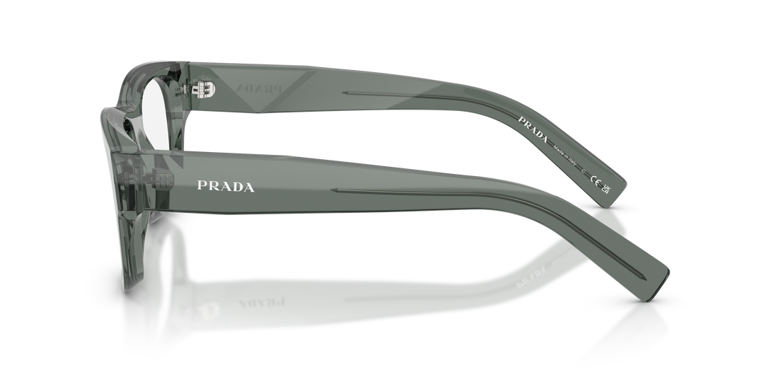 Occhiali da vista prada pr d08vu 21j1o1 gris square masculino taglia 51mm - Vista dettagliata