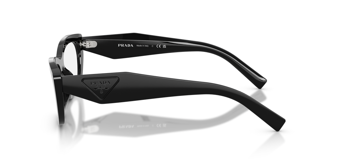 Brillen prada pr d09v 16k1o1 negro irregular femenino größe 52mm - Detailansicht