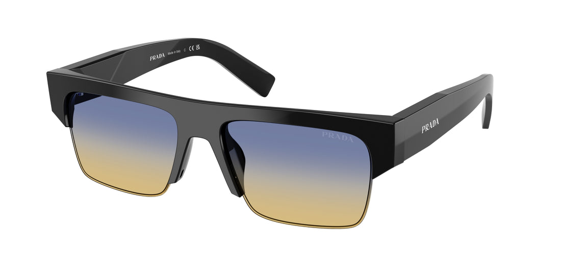 Óculos de sol prada pr d12su 16k50e negro rectangular masculino tamanho 55mm - Vista principal