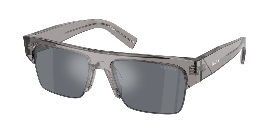 Óculos de sol prada pr d12su 16z30z gris rectangular masculino tamanho 55mm - Vista principal