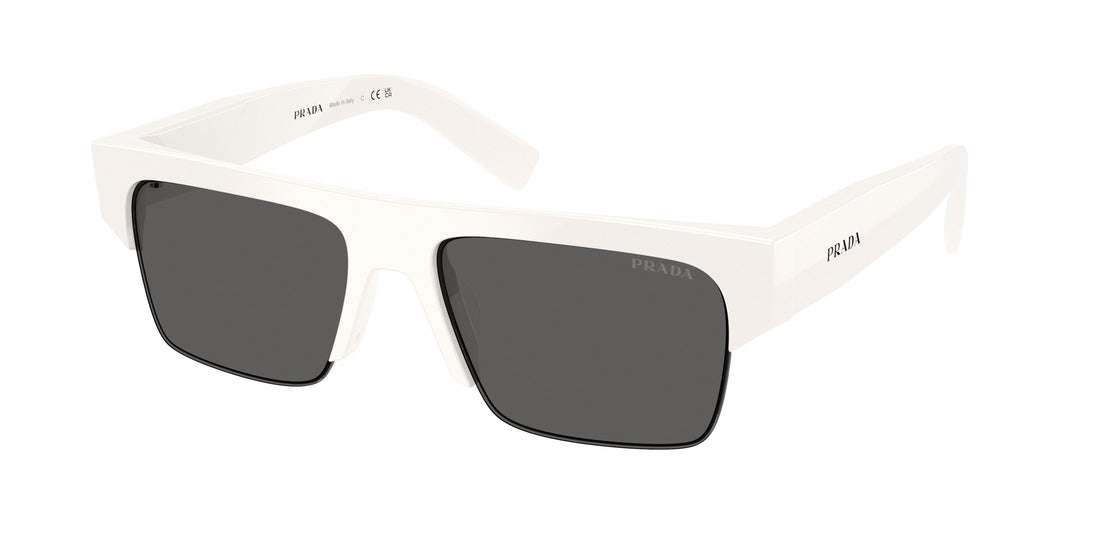 Óculos de sol prada pr d12su 46120z blanco rectangular masculino tamanho 55mm - Vista principal
