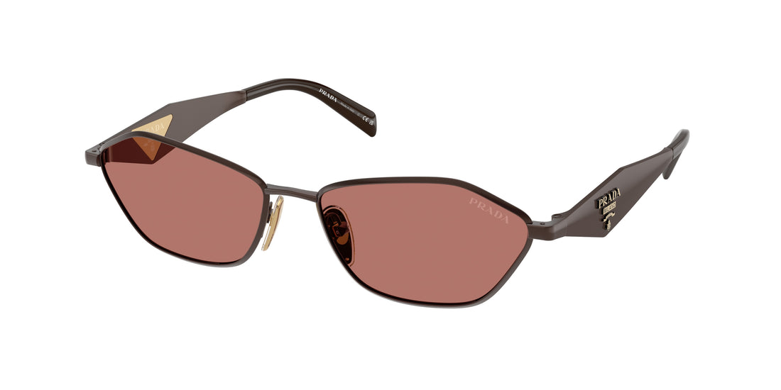 Óculos de sol prada pr d50s 22j80w marron irregular femenino tamanho 57mm - Vista principal