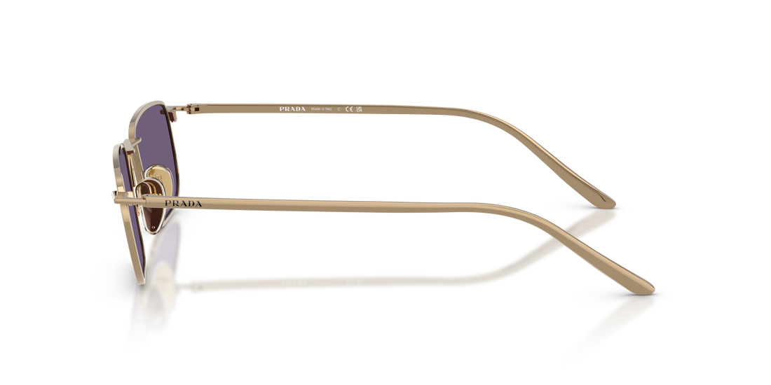 Óculos de sol prada pr d52s 7oe70w marron pillow masculino tamanho 49mm - Vista de detalhe