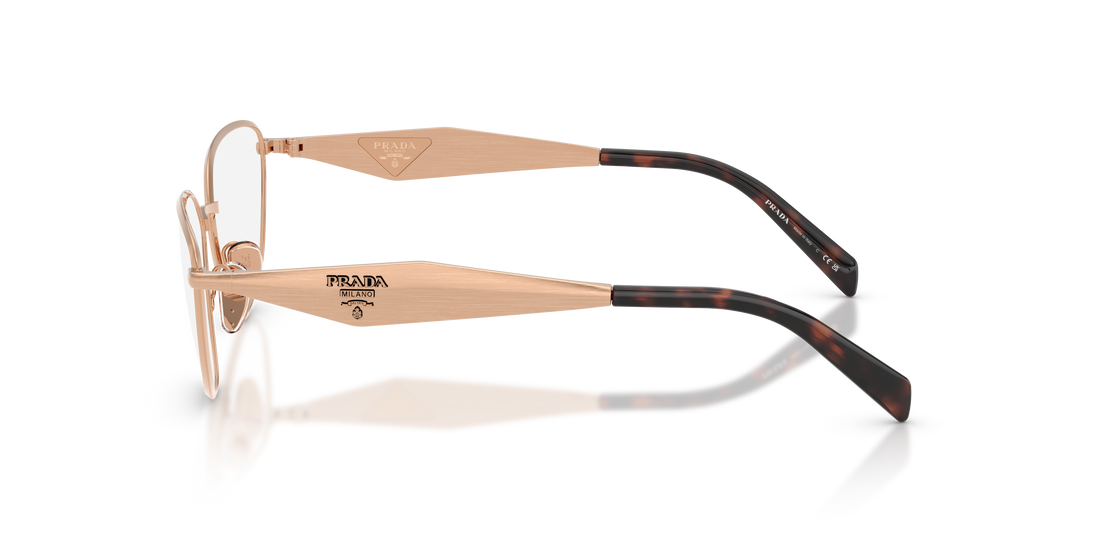 Occhiali da vista prada pr d52v 22l1o1 dorado irregular femenino taglia 54mm - Vista dettagliata