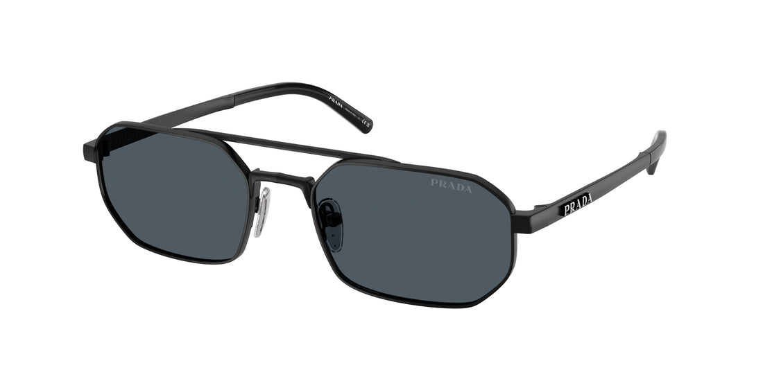 Óculos de sol prada pr d53s 7ab70b negro irregular masculino tamanho 55mm - Vista principal