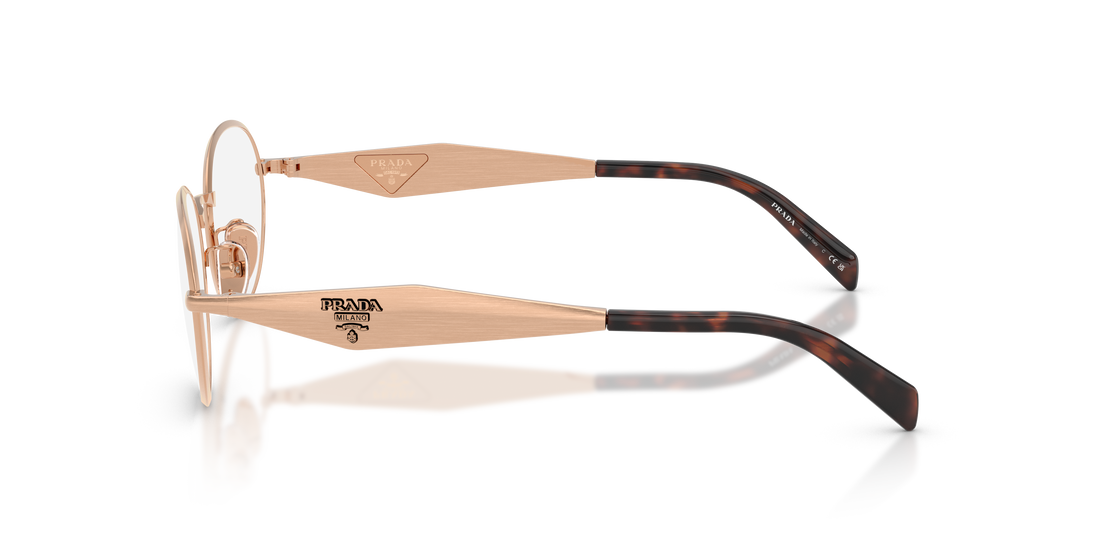 Brillen prada pr d53vd 22l1o1 dorado oval femenino größe 54mm - Detailansicht