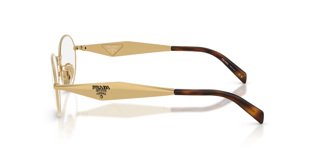 Brillen prada pr d53vd 5ak1o1 dorado oval femenino größe 54mm - Detailansicht