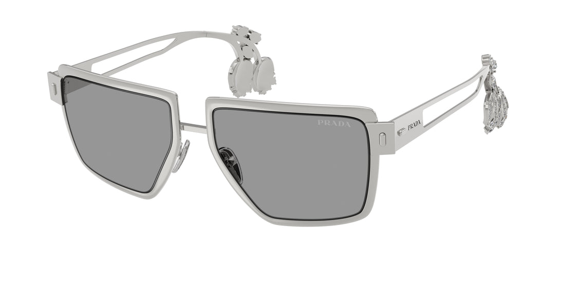 Óculos de sol prada pr d56s 1bc50q plateado square femenino tamanho 55mm - Vista principal