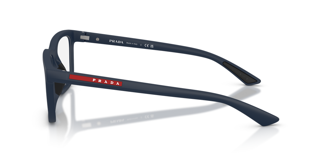 Gafas graduadas prada linea rossa ps 02sv mag1o1 azul rectangular masculino talla 56mm - Vista de detalle