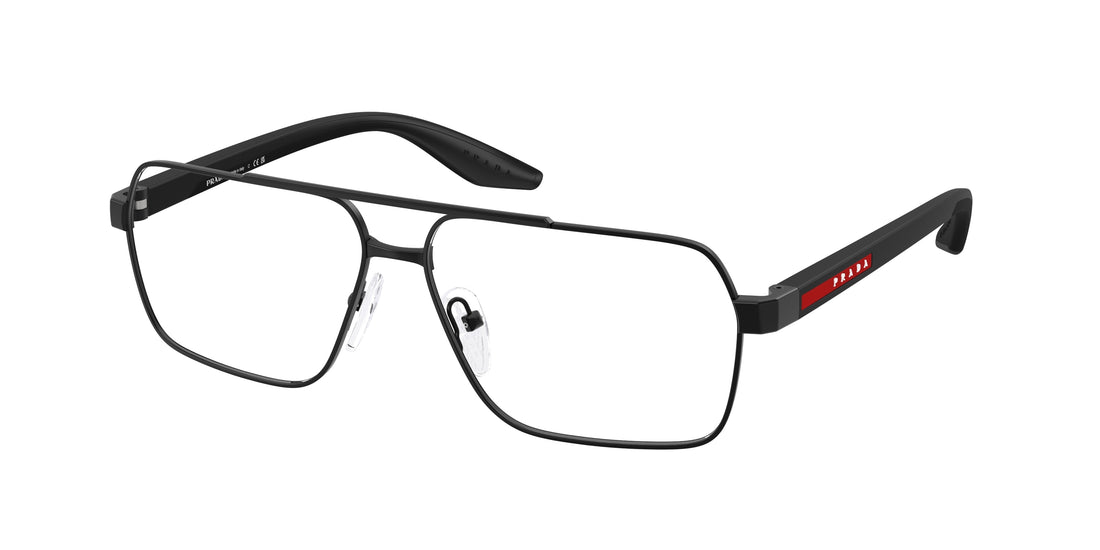 Prescription glasses prada linea rossa ps 51tv 1bo1o1 negro rectangular masculino size 57mm - Main view