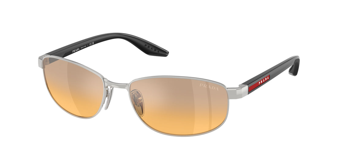 Zonnebrillen prada linea rossa ps b53s 1bc40z plateado oval masculino maat 58mm - Hoofdaanzicht