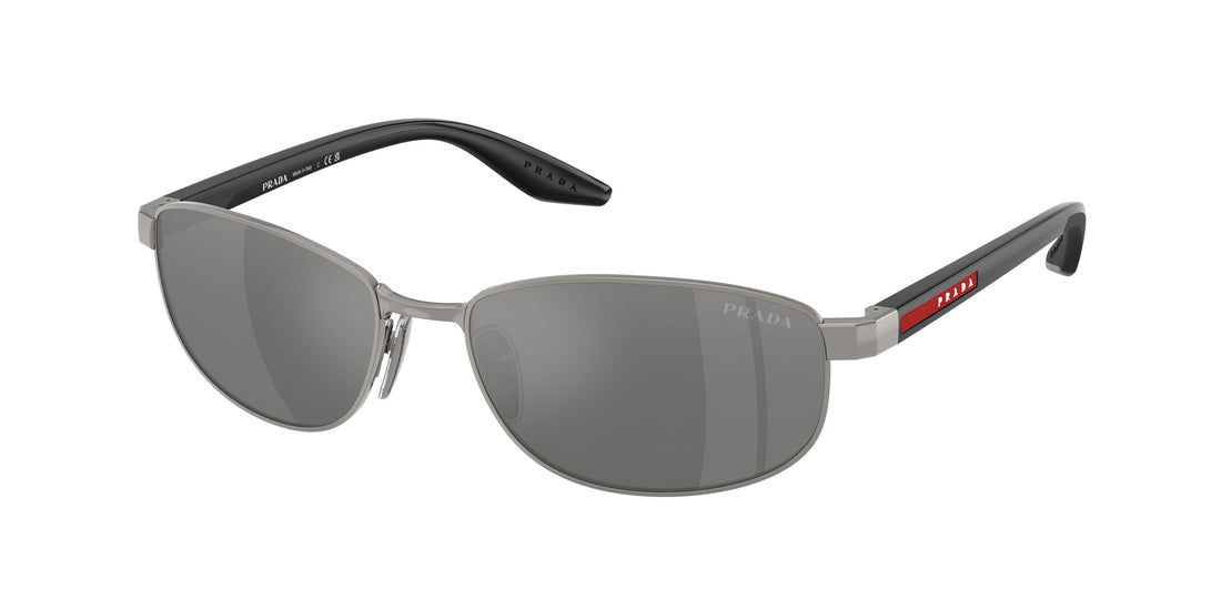 Zonnebrillen prada linea rossa ps b53s 5av41a gris oval masculino maat 58mm - Hoofdaanzicht