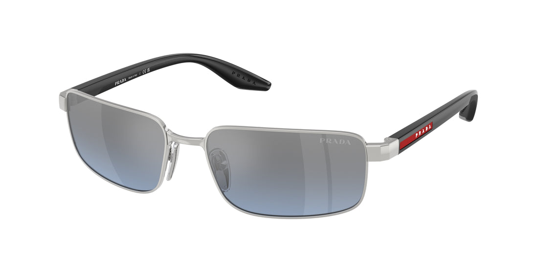 Gafas de sol prada linea rossa ps b54s 1bc11a plateado rectangular masculino talla 59mm - Vista principal
