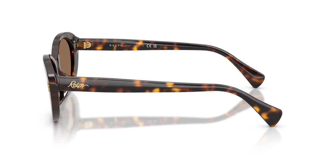 Óculos de sol ralph ra5350u 500373 marron oval femenino tamanho 53mm - Vista de detalhe
