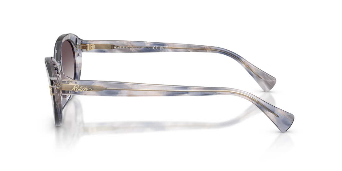 Óculos de sol ralph ra5350u 634311 havana oval femenino tamanho 53mm - Vista de detalhe