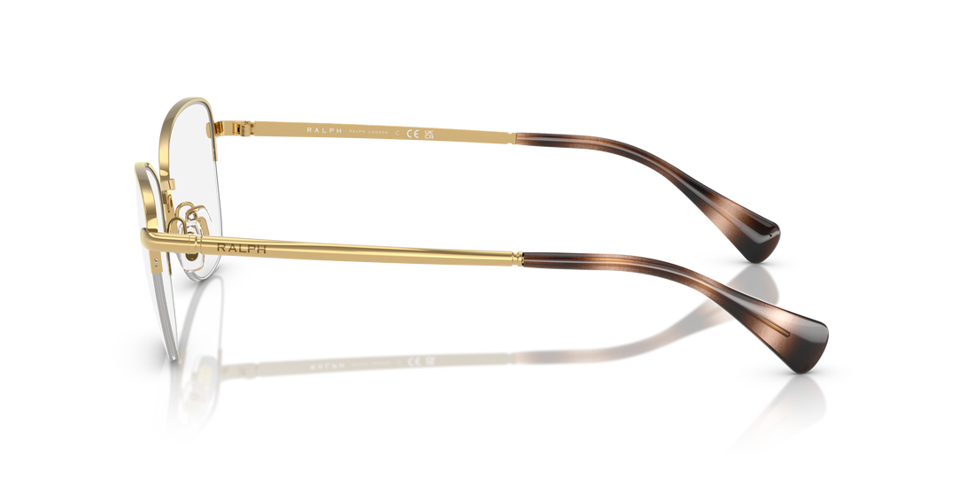 Lunettes de vue ralph ra6061 9004 oro irregular femenino taille 53mm - Vue détaillée