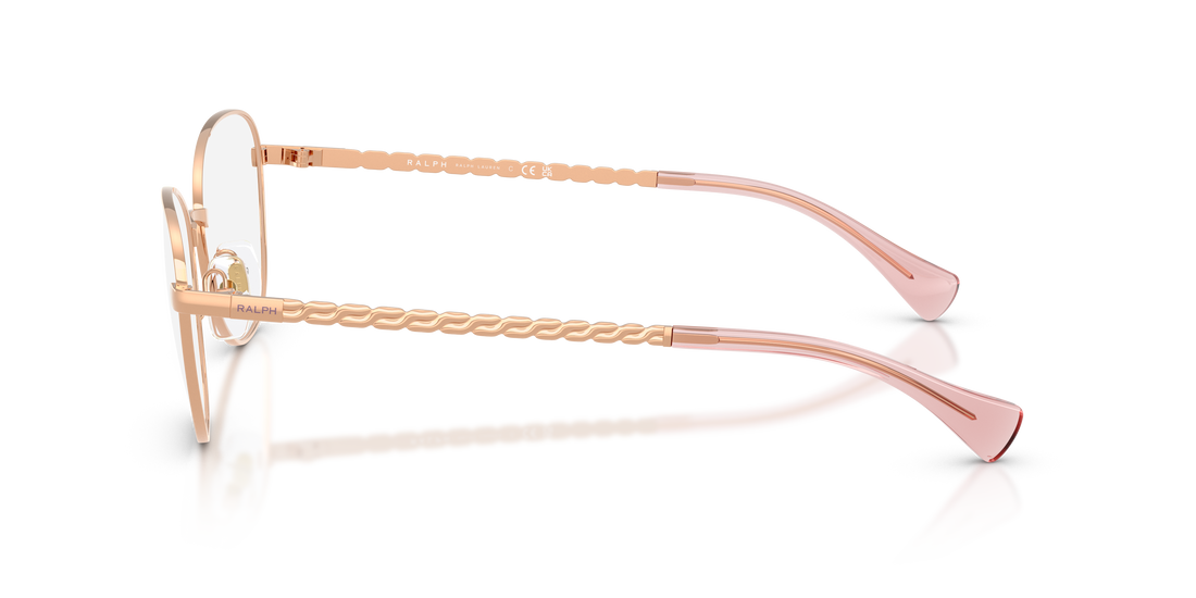 Óculos graduados ralph ra6063 9427 dorado round femenino tamanho 54mm - Vista de detalhe