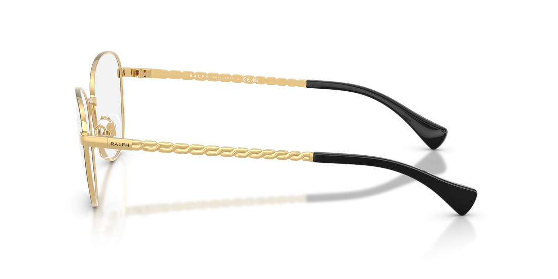 Óculos graduados ralph ra6063 9443 negro round femenino tamanho 54mm - Vista de detalhe